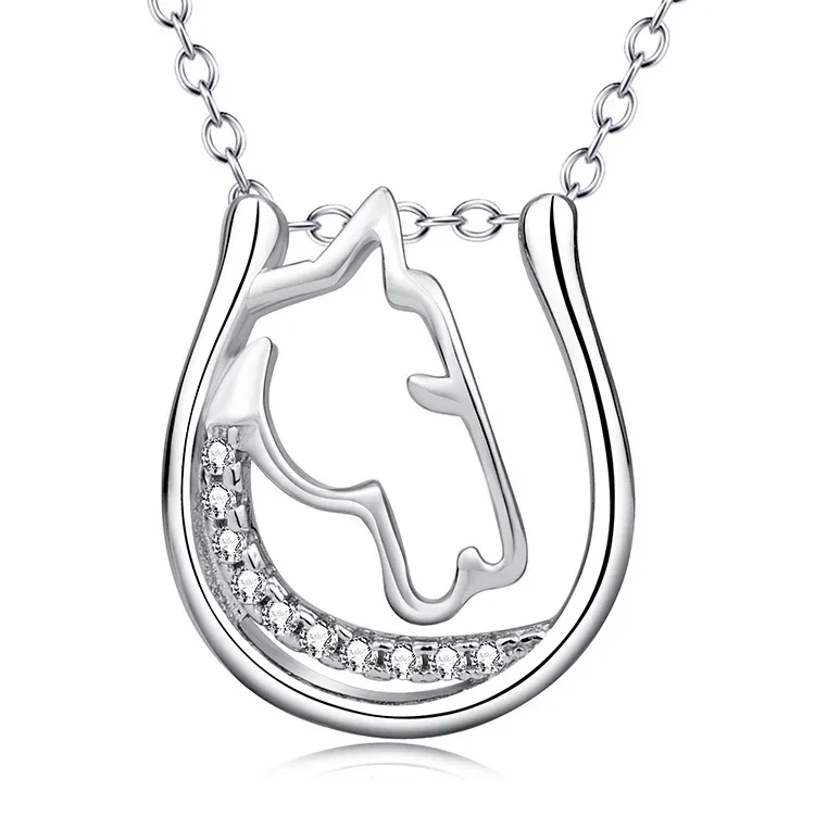 Horsehead Necklace With Micro-Zircon Pendant