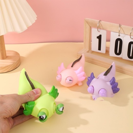 Squeeze Eye Burst Decompression Cartoon Salamander Squeezing Toy