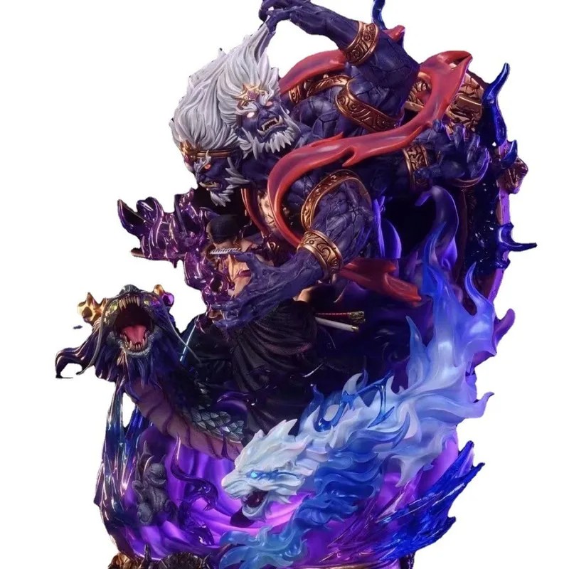 One Piece Anime Figure Lx Sauron Handmade King Hell Yan Mo Luo Luo Noah Model Statue