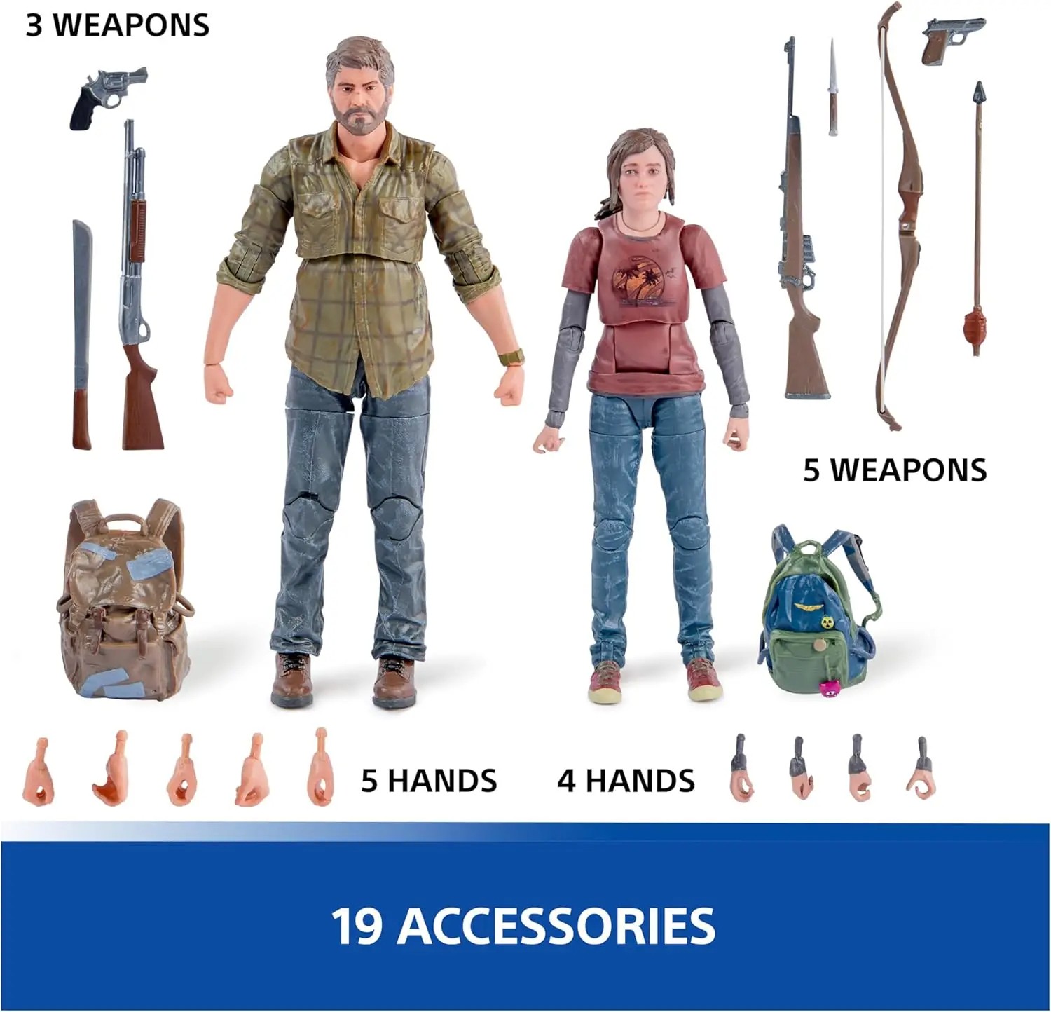 PlayStation Spin Master Toys - The Last of Us Joel and Ellie 6 Action Figure 2-Pack