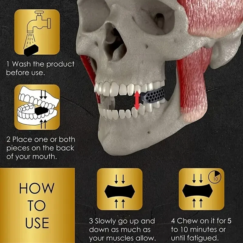 3pcs Jaw Exerciser Gum Toning