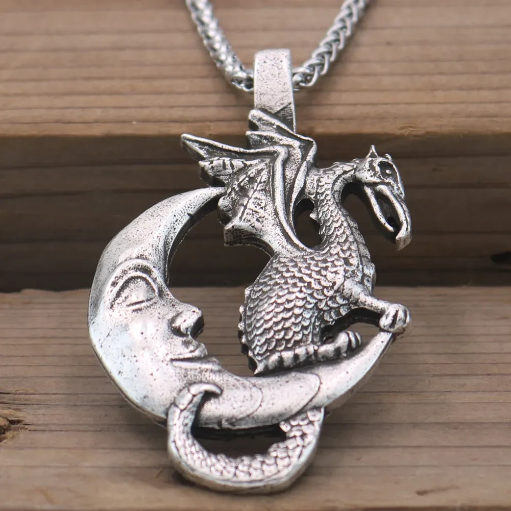 Viking Ancient Dinosaur Viking Necklace Retro Men