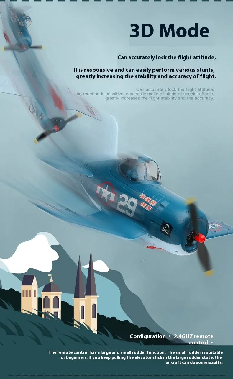 Fixed Wing Electric A500 Four-channel Remote Control