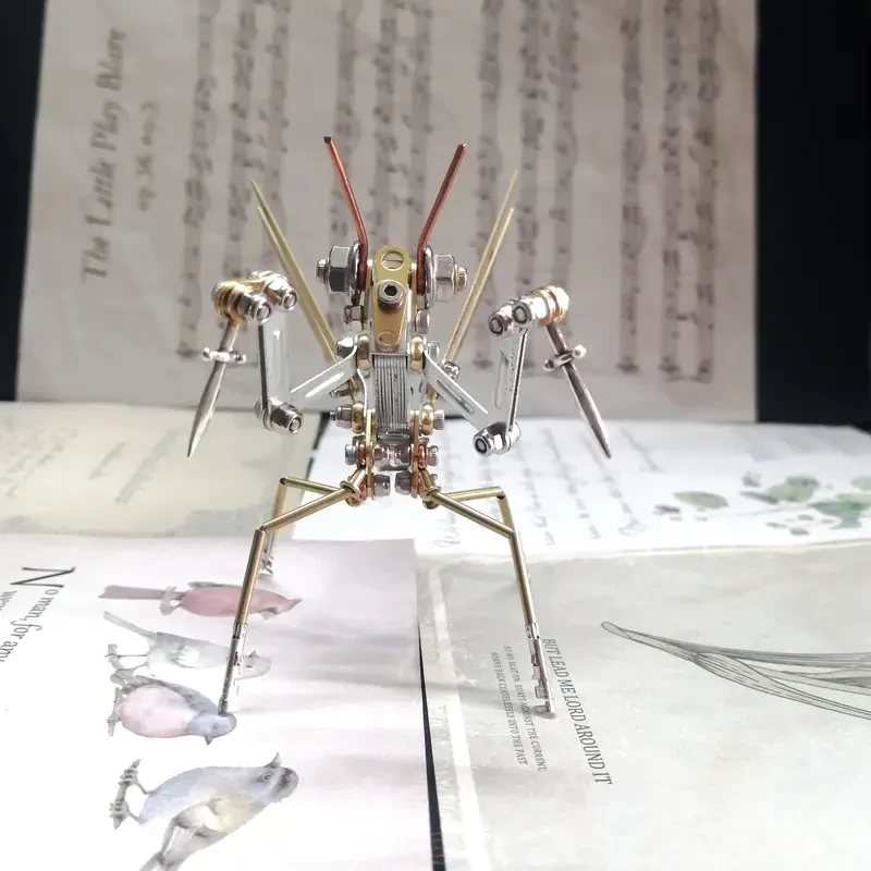 Steampunk Mechanical Mantis 154pcs Metal Model Kit