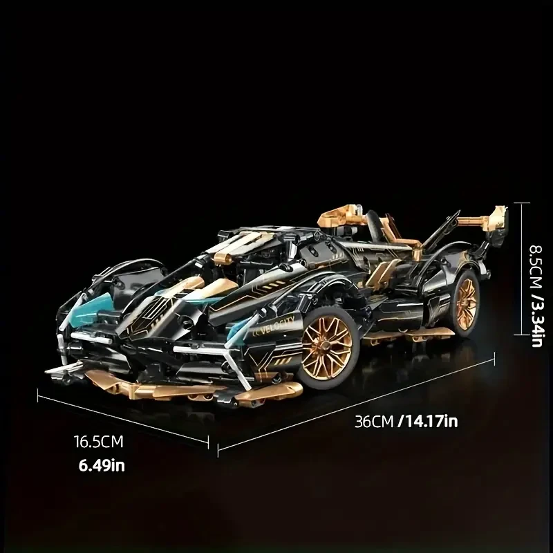 1330pcs Limited Edition Supercar Model Building Blocks Suit