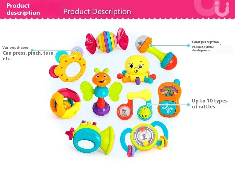 Baby Rattle Baby Hand Grasping Toy