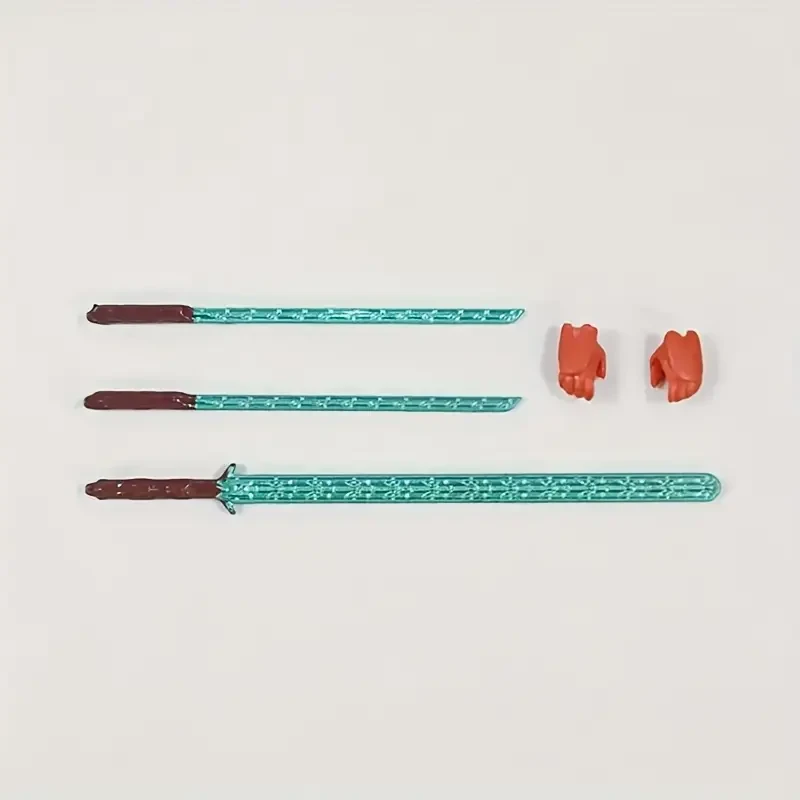 1pc Poseable Robot Model with Interchangeable Accessories, Made of PVC