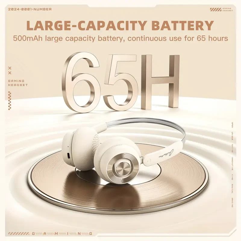 ONIKUMA Wireless Over-Ear Headphones - 65-Hour Battery Life