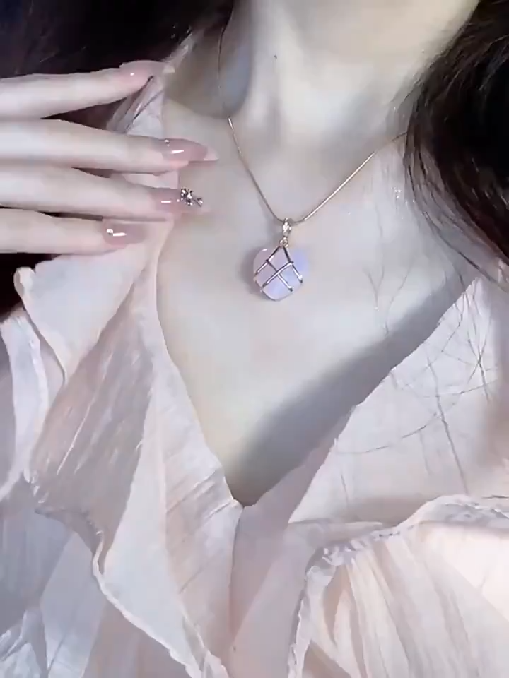 Fashion Moonstone Necklace - Cartoon Princess Love Girl Necklace, Novelty Jewelry, Perfect Gift for Girls