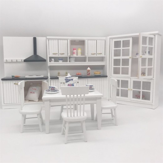 Mini Furniture Doll House Kitchen 12 Points Model