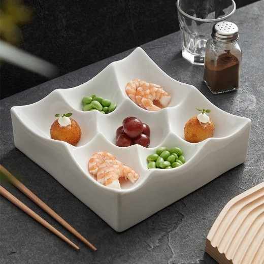 Alien Multi Grid Exquisite Ceramic Dish Plate