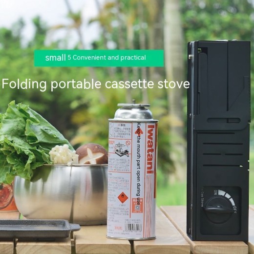 Folding Portable Gas Stove Outdoor Portable Gas Stove Camping Hot Pot Barbecue Grill