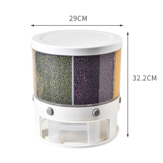 Multi-grain Storage Box Kitchen Can Rotate And Multi-function