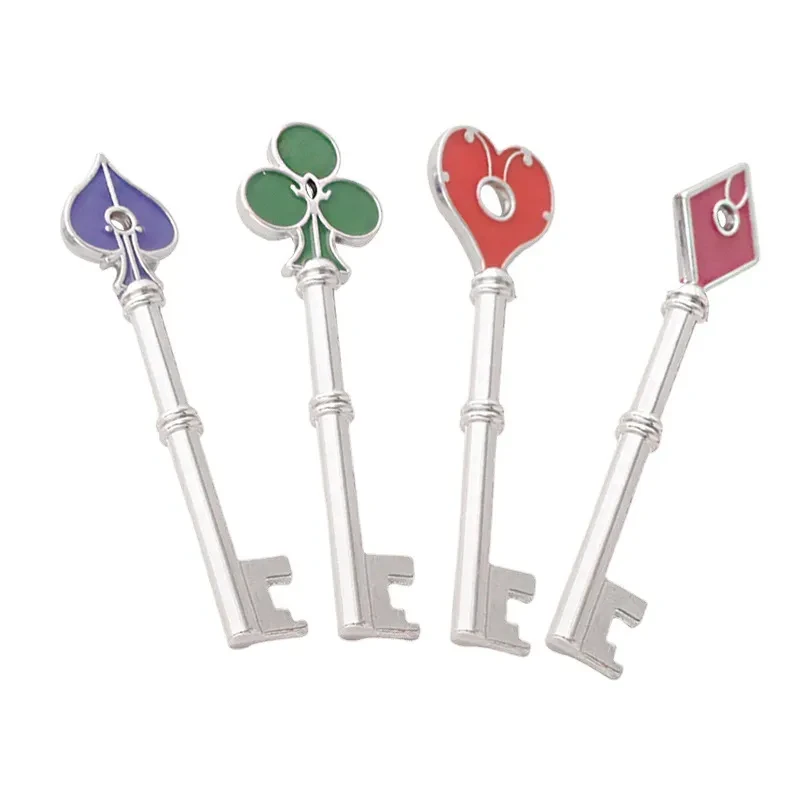 Playing Card Key Shape Keychain Gift Box Set