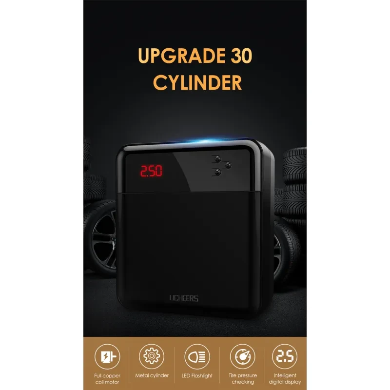 Car universal car portable intelligent air pump