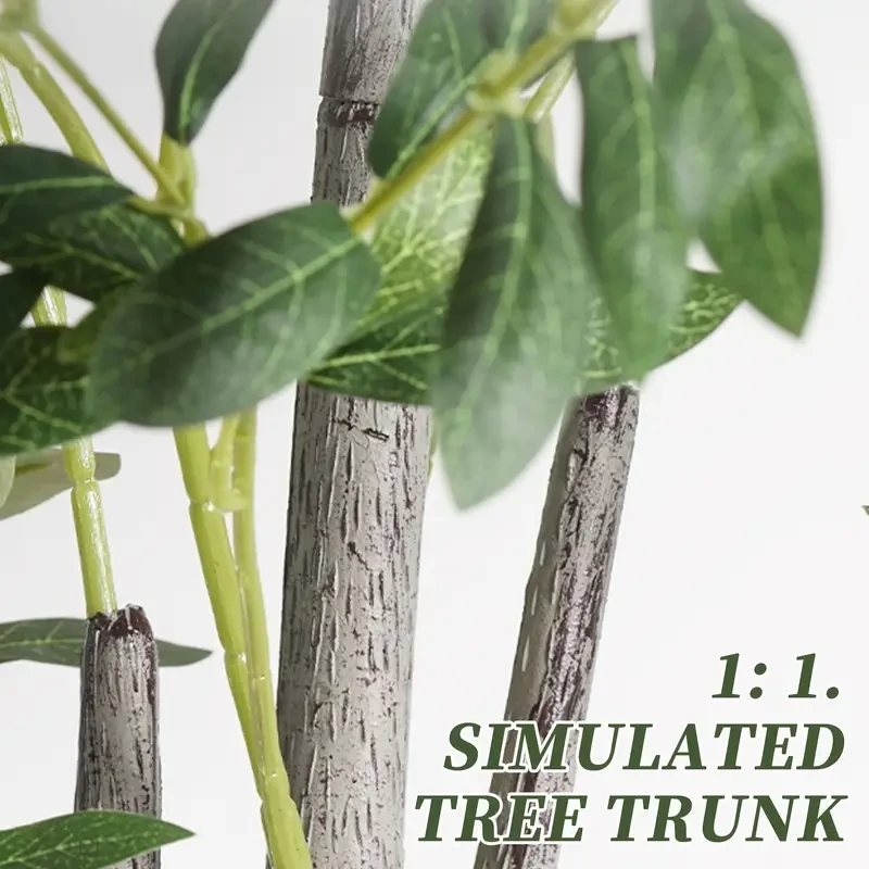 1pc Artificial Olive Tree - Realistic Green Foliage