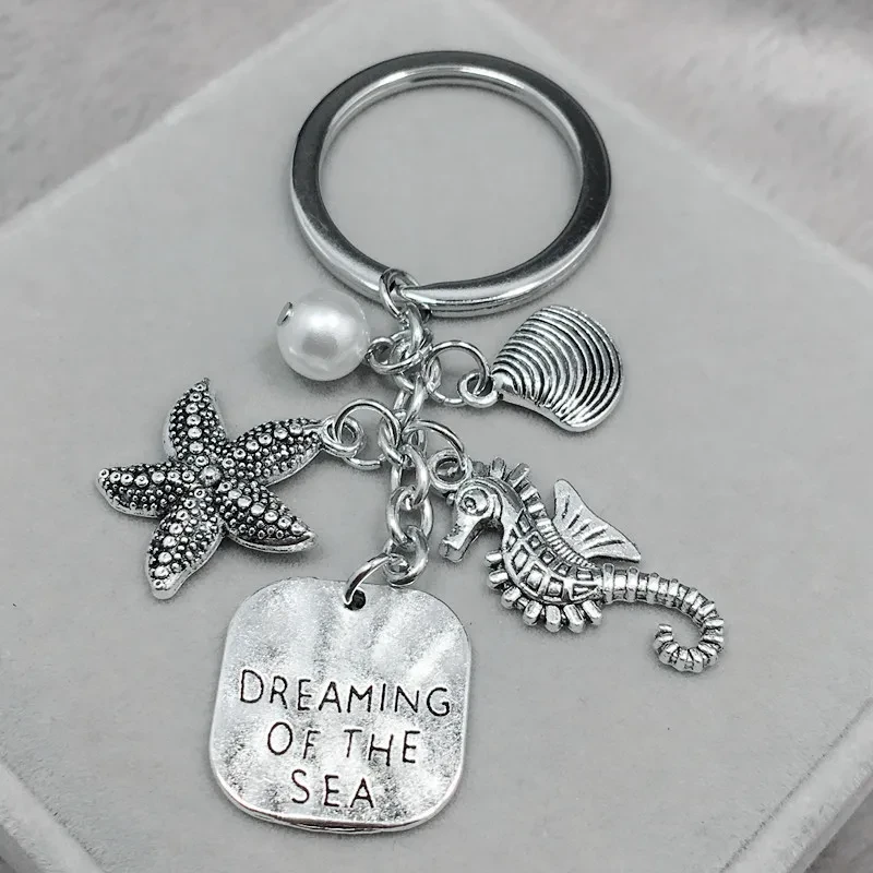 Ocean Dream Keychain Shell Pearl SEA