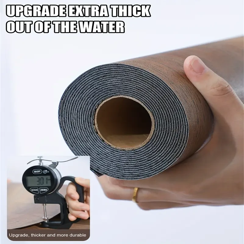 1 Roll 300CM/118in Thickened Self-Adhesive Vinyl Flooring