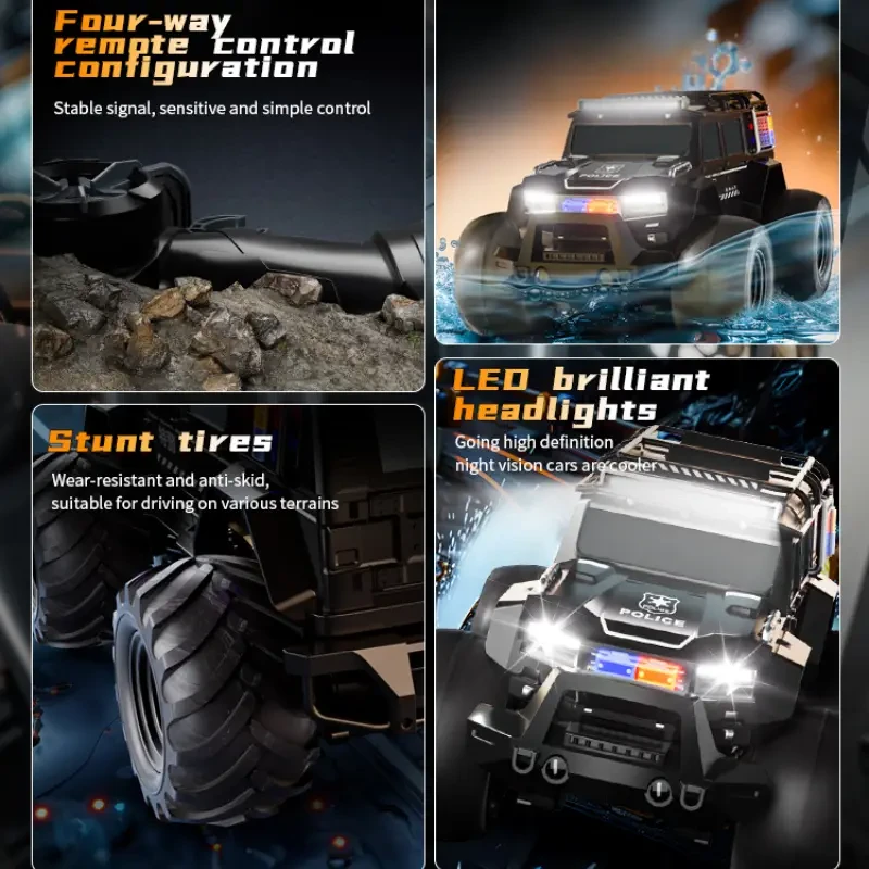 Remote Control Amphibious Off-Road Police Car