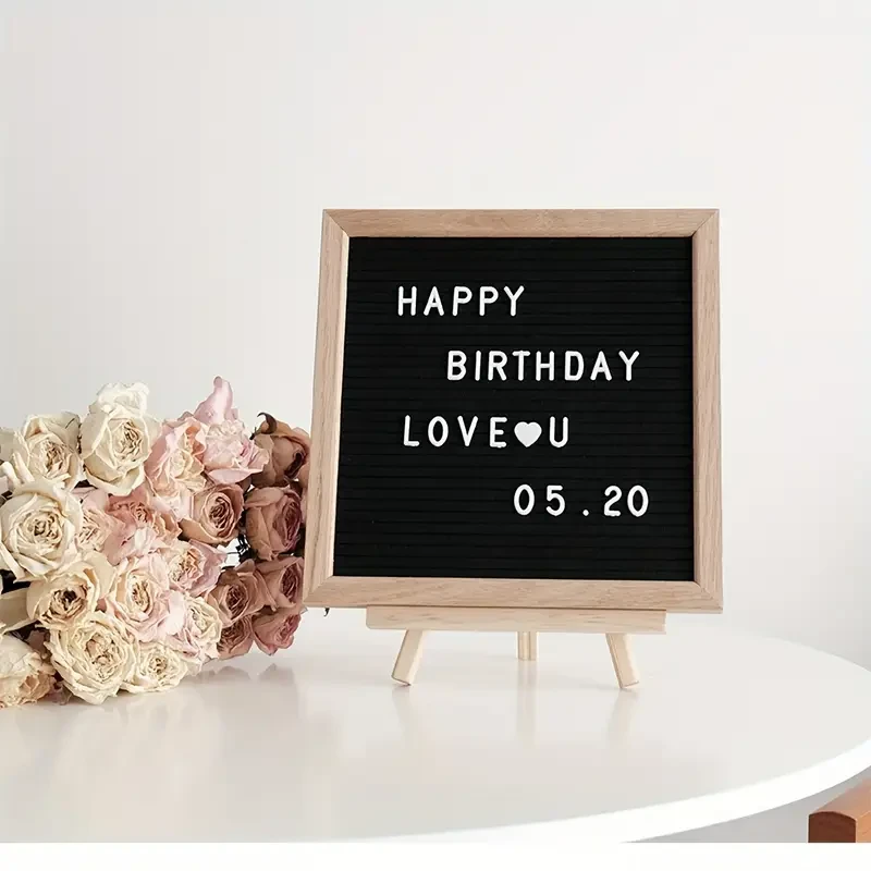 Felt Letter Board Sign with Letters