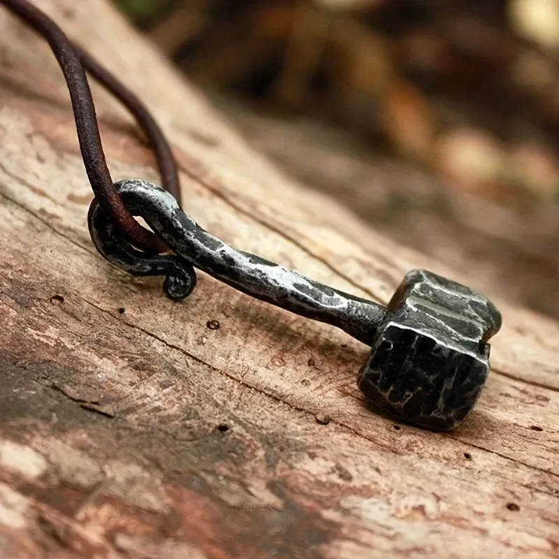 Amazon Vintage Men's Viking Alloy Heavy Impactor Pendant Necklace Punk