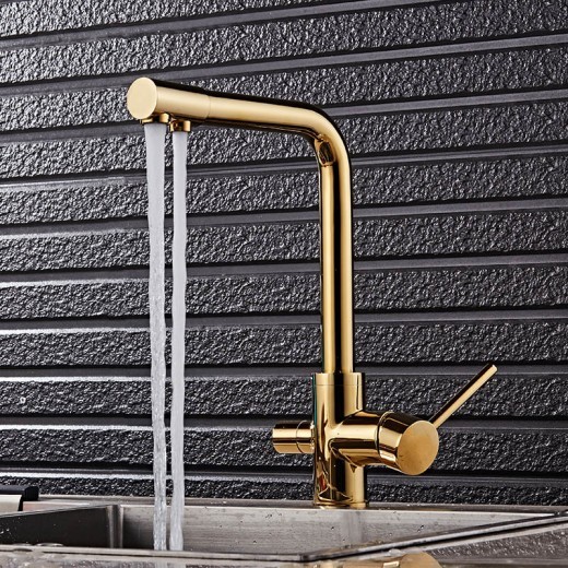 The Golden Kitchen Faucet Sanhe Keeps Drinking Pure Water