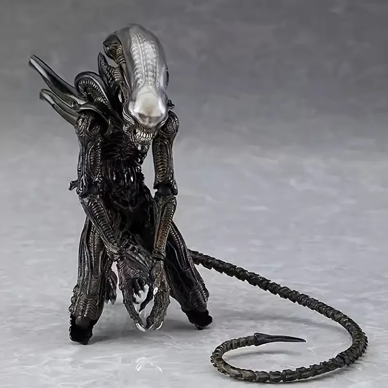 Black PVC Alien Articulated Joint Action Figure