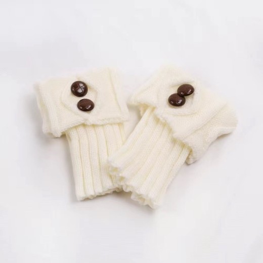 Fashion Button Warm Foot Sock