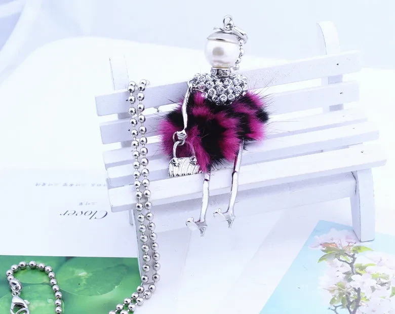 European And American Ethnic Style Creative Natural Mink Doll Hair Necklace