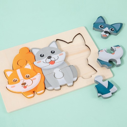 Animal Parent-child Three-dimensional Puzzle Blocks Toys