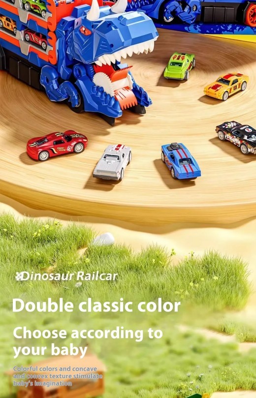 Children's Tyrannosaurus Dinosaur Swallowing Track Toy Car