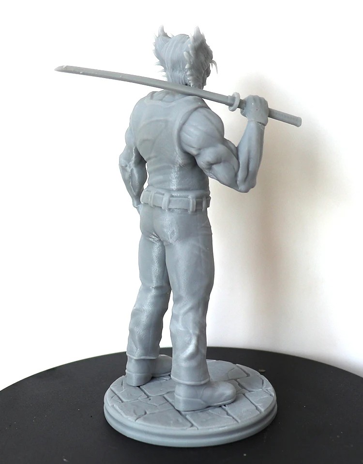 1/24 75mm & 1/18 100mm Resin Model Kits - Werewolf Man Warrior Figure Unpainted No Color