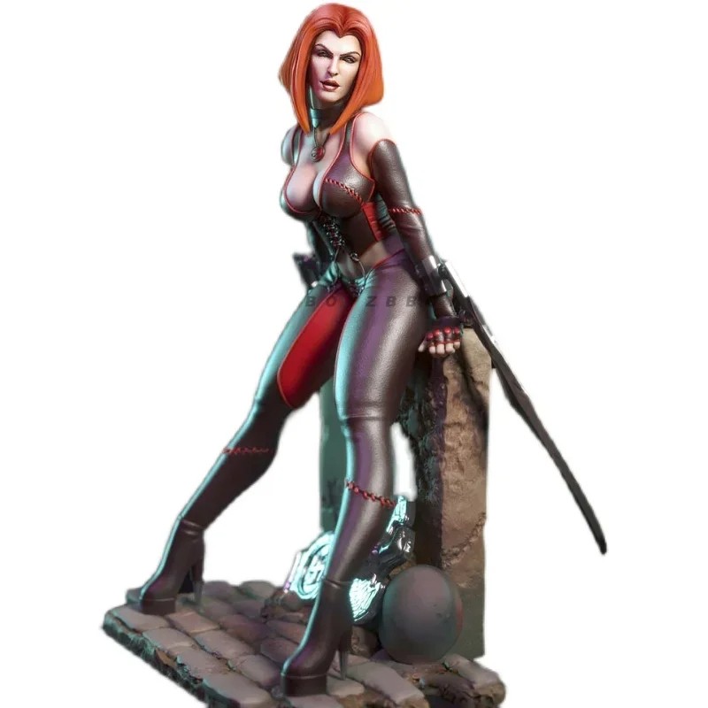 50mm & 75mm Resin Model Kits Beauty Figure Colorless & Self-Assembled