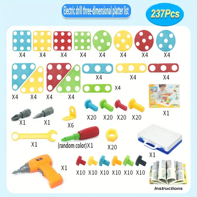 STEM Toys for Kids - Design And Drill Toy for Kids