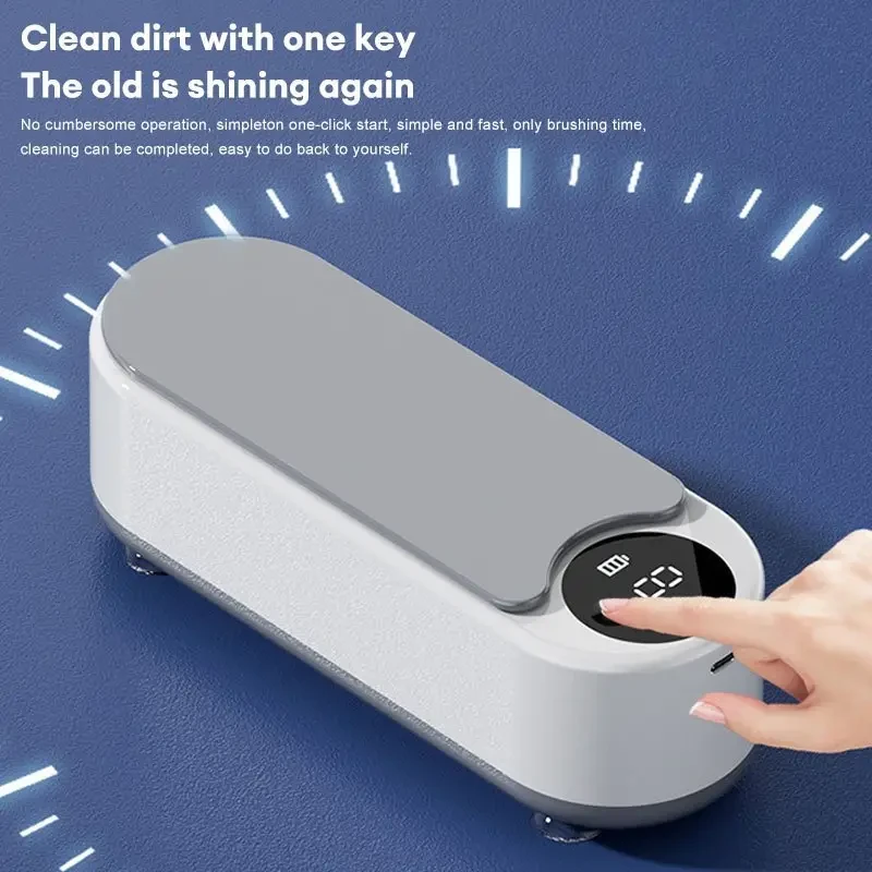 Portable Wireless Jewelry Cleaner - USB Rechargeable, 360 High-Efficiency Cleaning