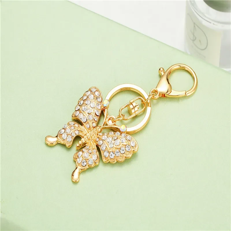 Fashion Full Diamond Bag Pendant Key Ring