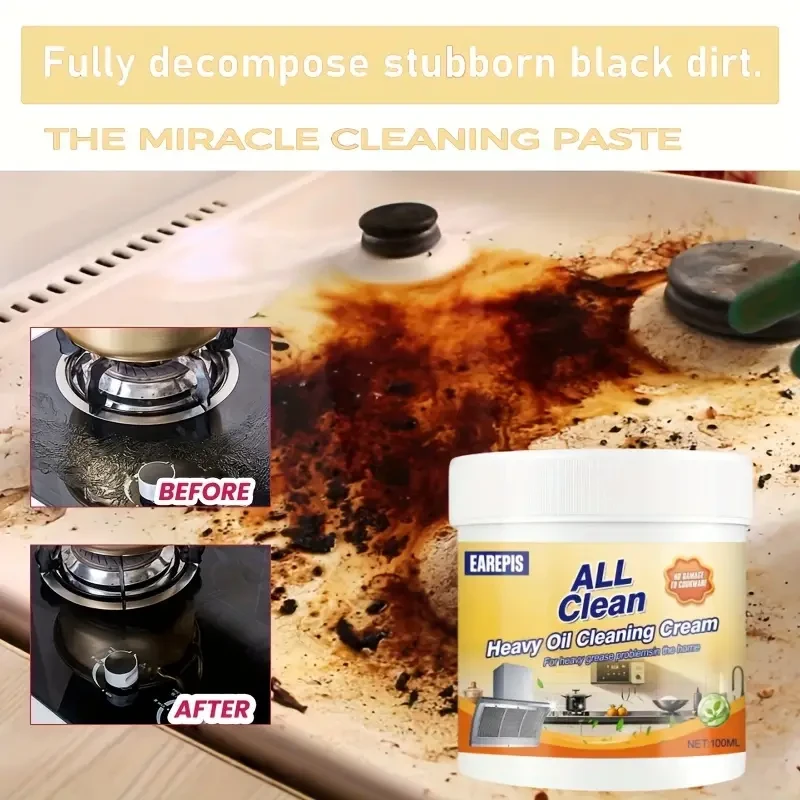 Kitchen Heavy Oil Stain Removal Cleaning Paste