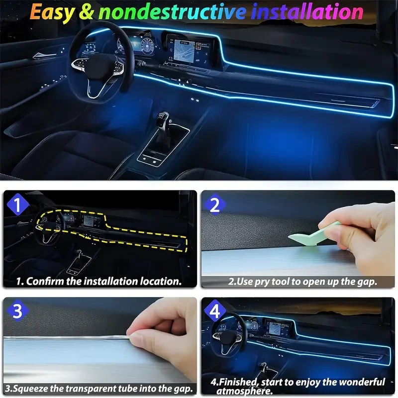 4.98 Meter Car Interior LED Strip Lights