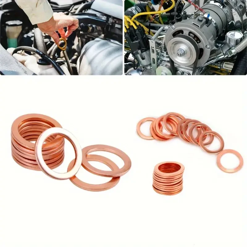 200pcs Copper Washer Gasket Set