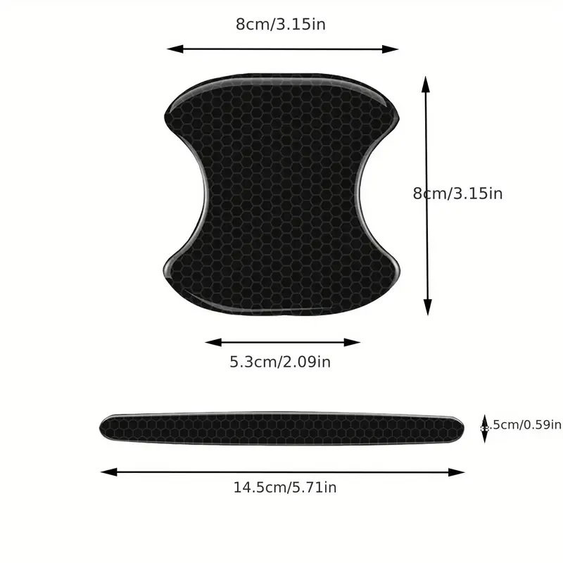 8pcs Universal Car Side Door Edge Protectors Bumper Guard Anti Scratch Door Handle Stickers Guard for Multiple Cars