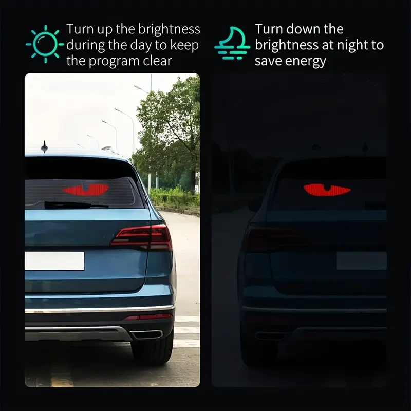 1pc Magic Color LED Car Eye Screen
