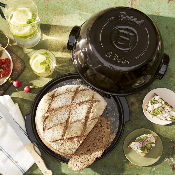 Round Bread Baker - Charcoal - Emile Henry