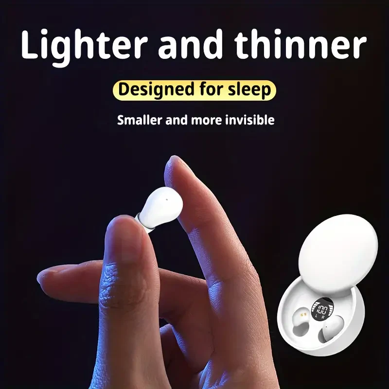 Ultra Mini TWS Wireless Earbuds - Compact In-Ear Comfort with Immersive Sound & Portable Charging Case