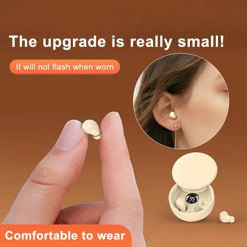 Ultra Mini TWS Wireless Earbuds - Compact In-Ear Comfort with Immersive Sound & Portable Charging Case