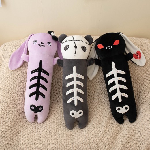 Dark Skull Rabbit Pillow Soft And Adorable Panda Doll