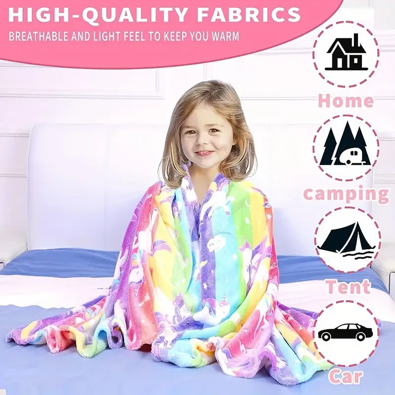 Glow-in-the-Dark Unicorn Blanket