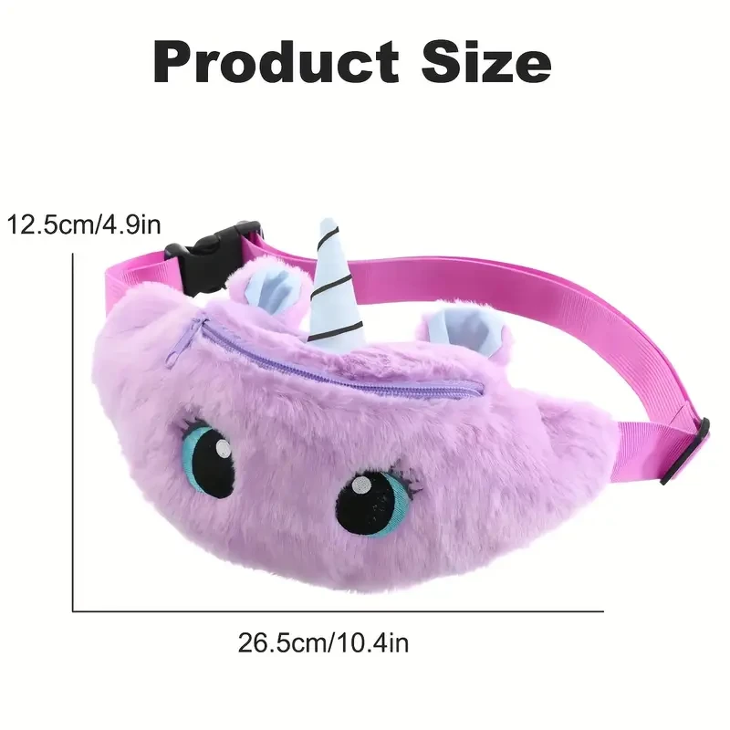Everyday Comfort, Girls' Unicorn Plush Fanny Pack