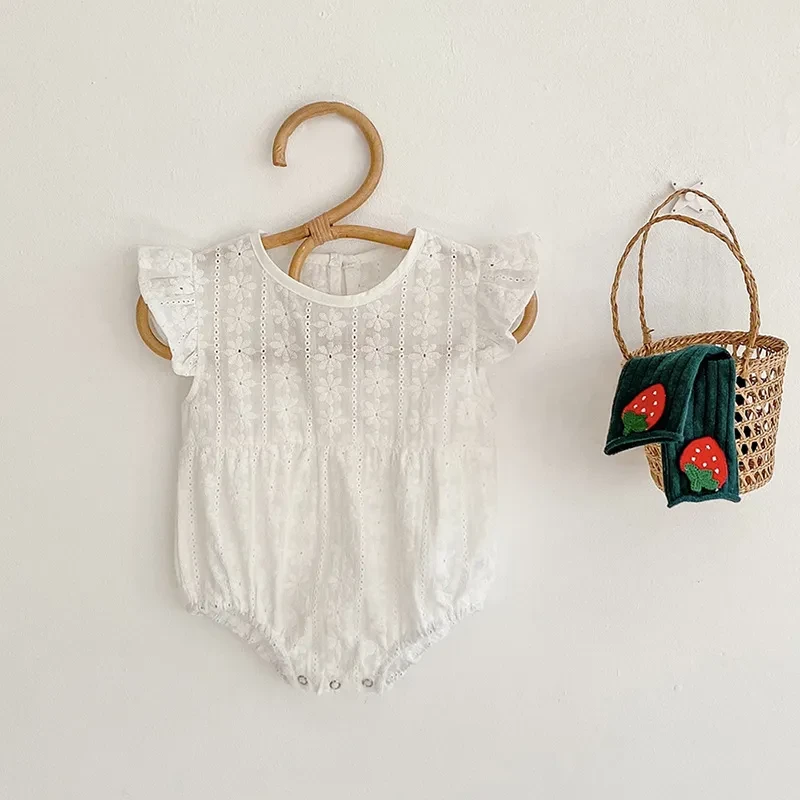Cotton Lace Breathable Jumpsuit Baby Girl