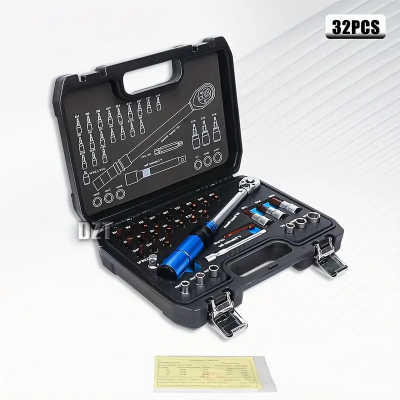 32pcs 1/4 Torque Wrench Set