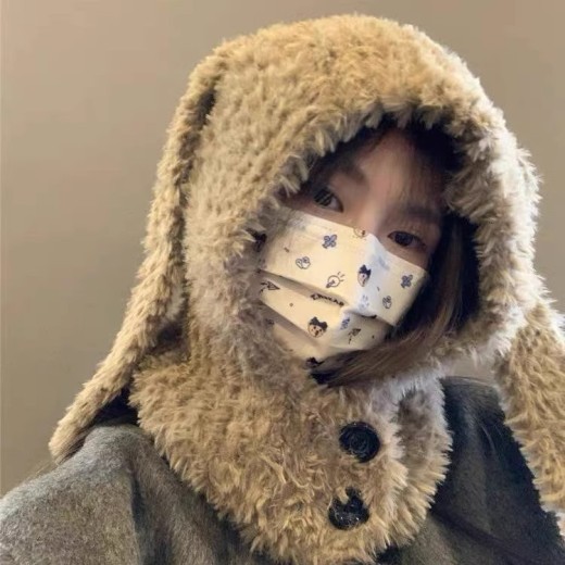 Plush Long Ears Rabbit Hat Children